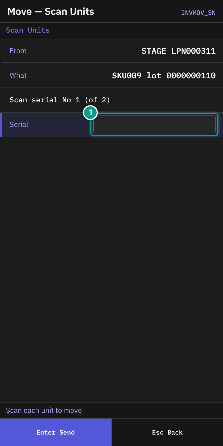 INVMOV_SN - Move — Scan Units