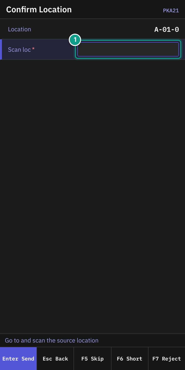 PKA21 - Confirm Location