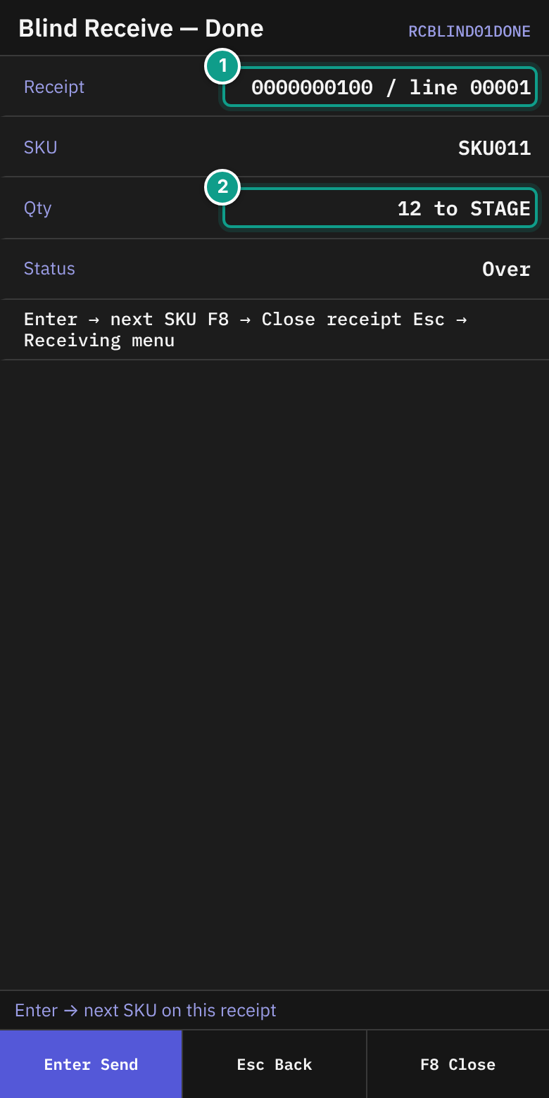 RCBLIND01DONE - Blind Receive — Done
