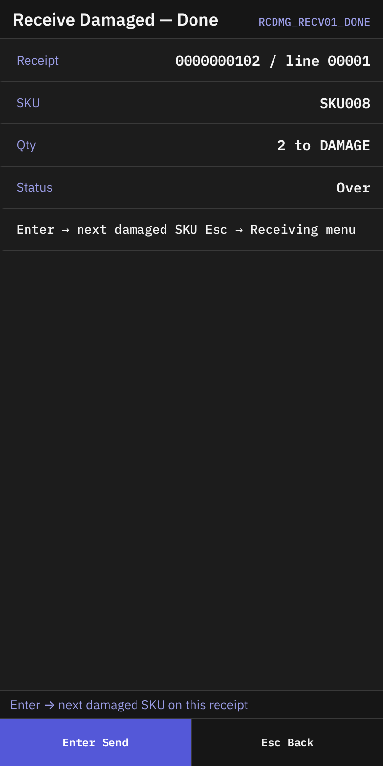 RCDMG_RECV01_DONE - Receive Damaged — Done