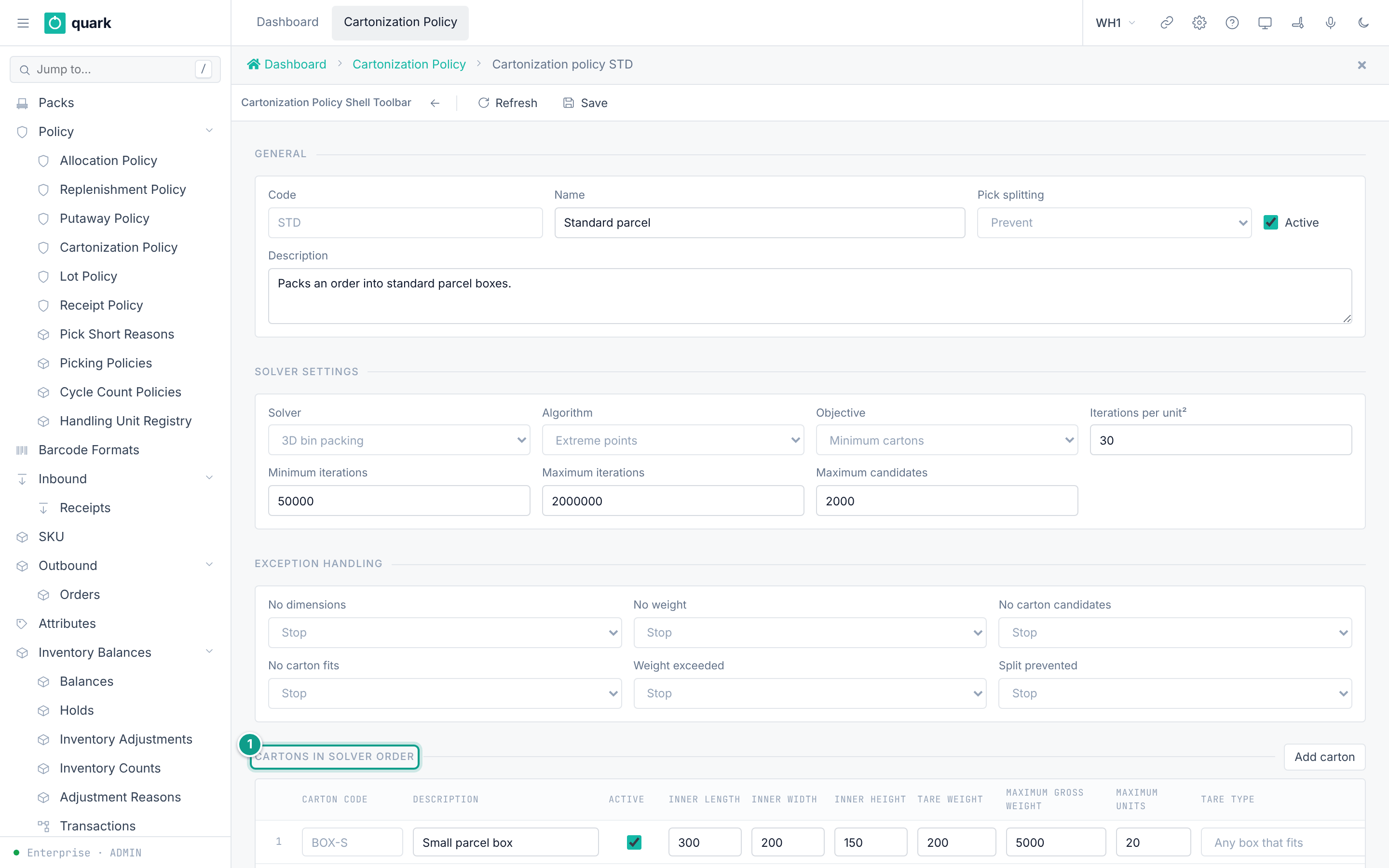 cartonization_policy_component - Cartonization Policy
