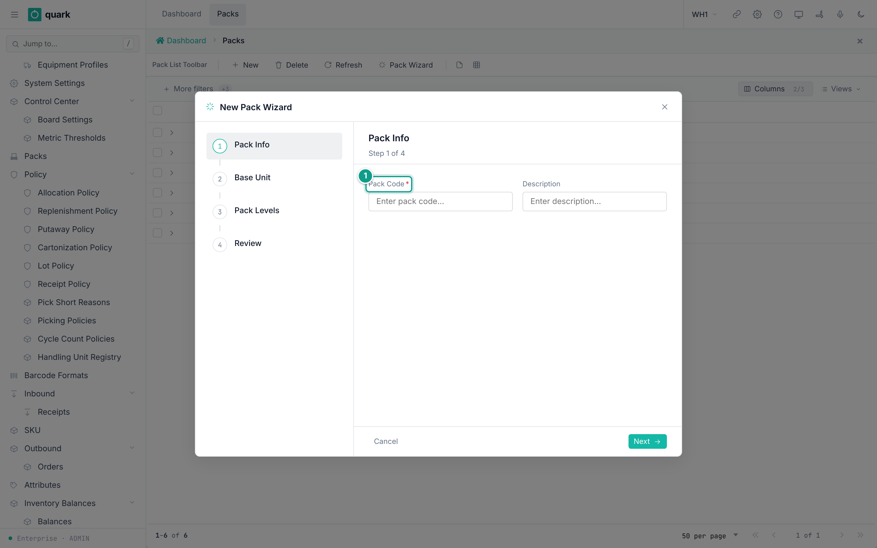 pack_hierarchy_wizard - New Pack Wizard